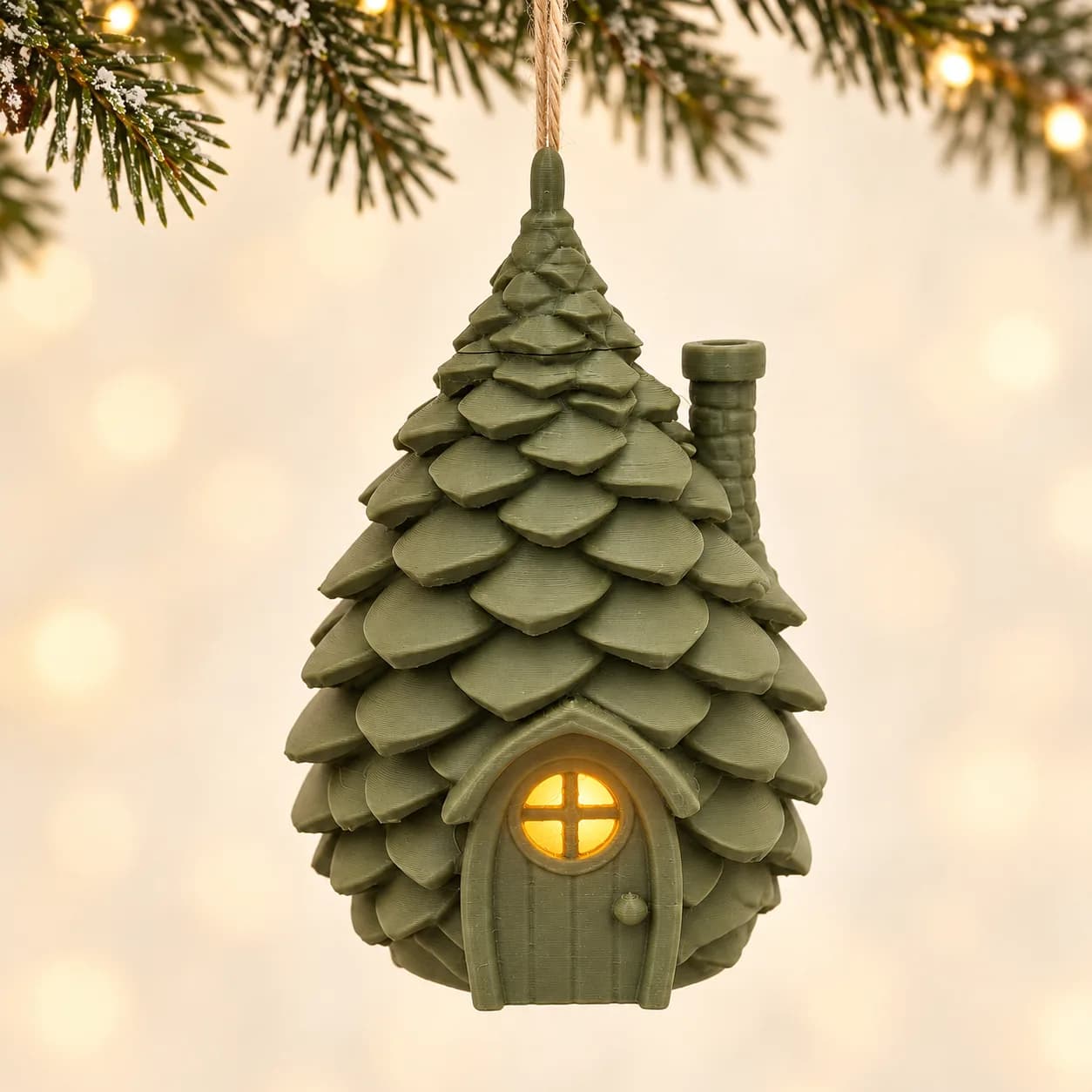 Pinecone Cottage — Christmas Decoration